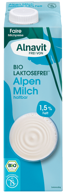 Laktosefreie Alpenmilch haltbar 1,5 %
